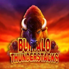 Buffalo Thunderstacks logo by Amatic Industries at Buffalo Slots